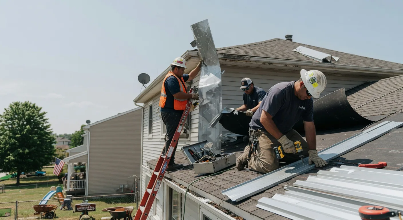 Storm Damage Metal Roof Repair in Osceola Mills, PA